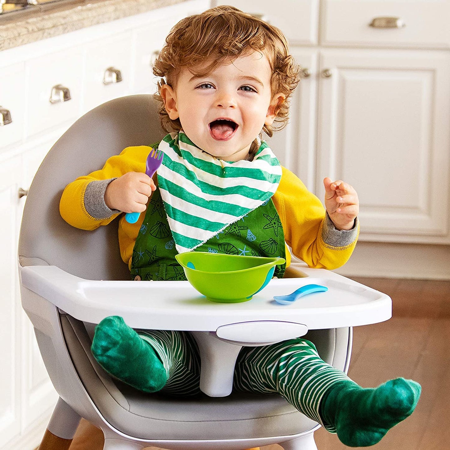 Munchkin Color Reveal Color Changing Toddler Forks and Spoons, 6 Pack