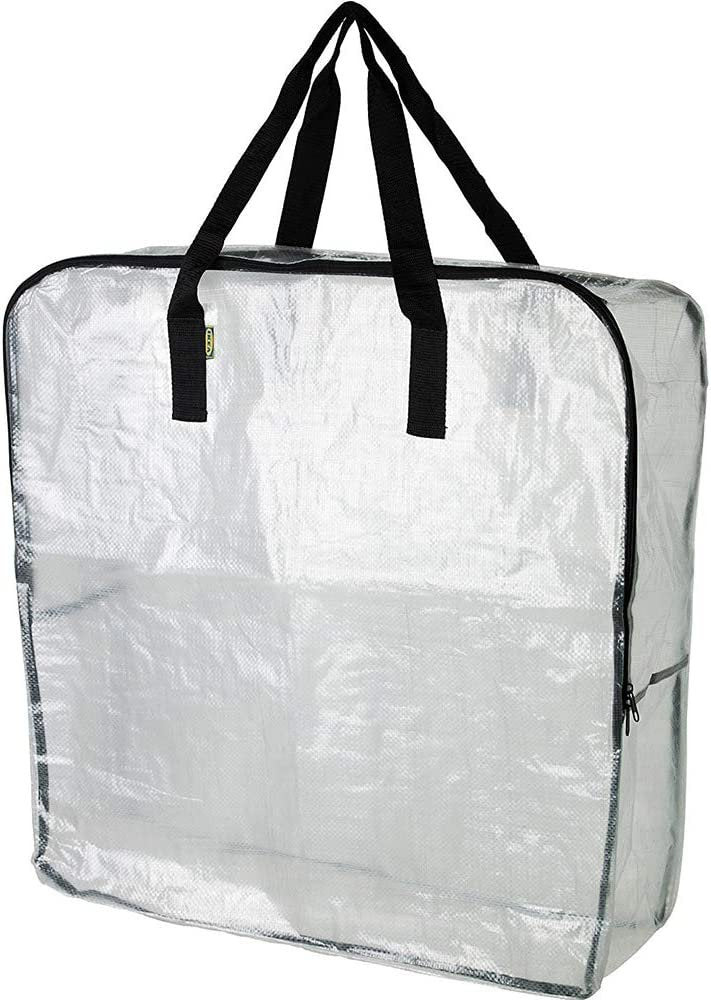 Pack of 3 - Extra Large Clear Storage Bag for Clothing Storage, Under the Bed Storage, Garage Storage, Recycling Bags