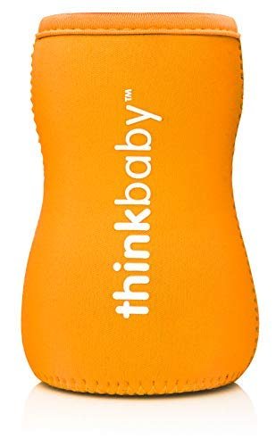 Thinkbaby BPA Free Neoprene Thermal Bottle Sleeve, Orange