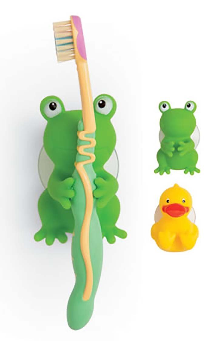 Mommys Helper Toothbrush Holders, Froggie and Friend