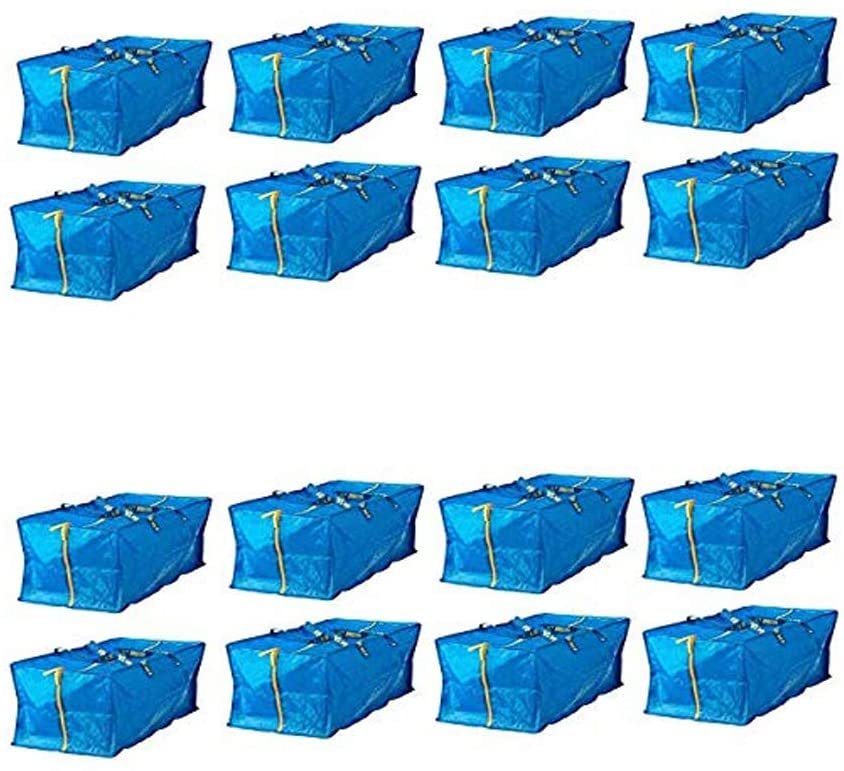 Ikea 901.491.48 Frakta Storage Bag, Blue, 4 Pack