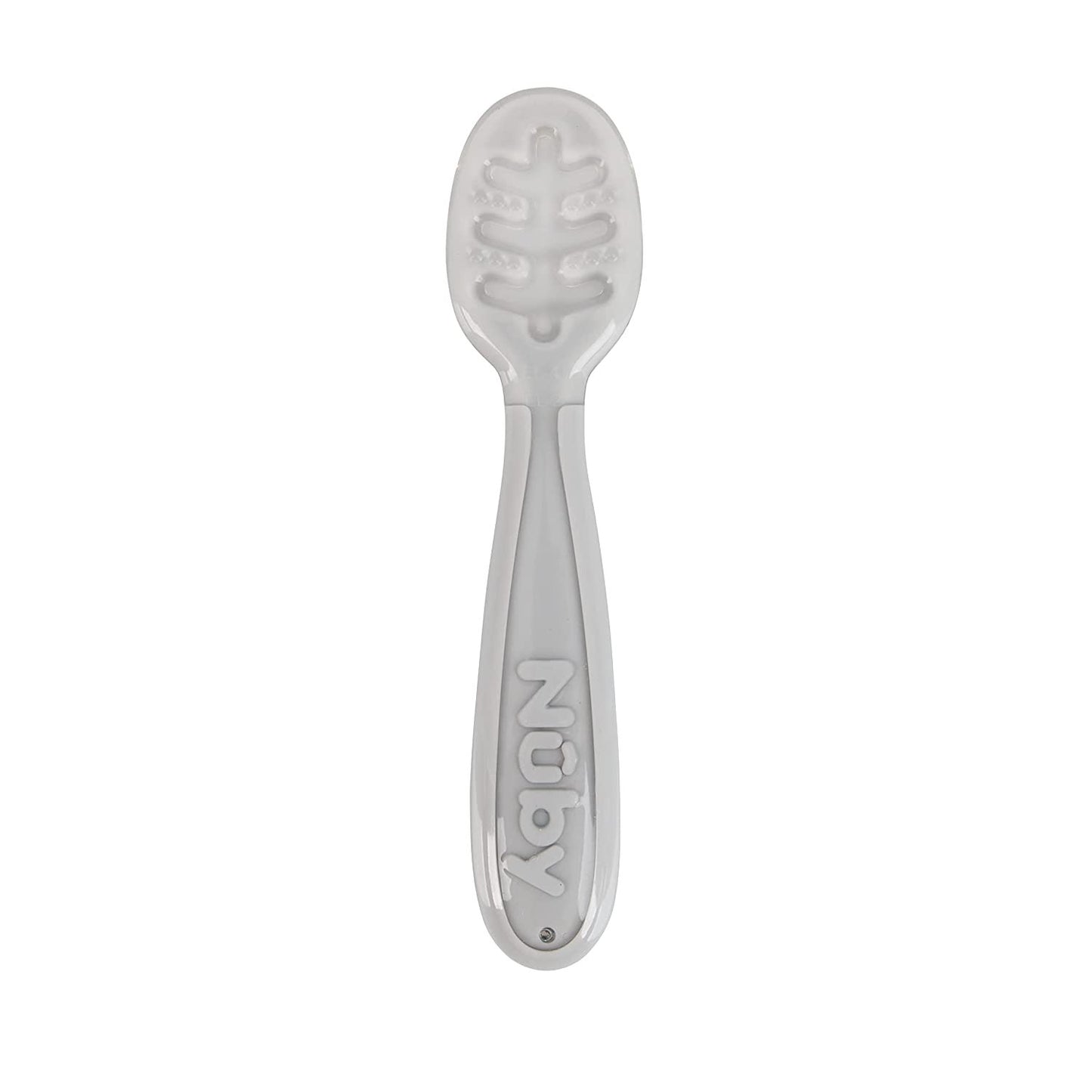 Nuby 3 Stage Baby's First Spoons with Easy Grip Handle, 3 Pack Kid's Feeding Utensil Set, 6 Months+, Boy