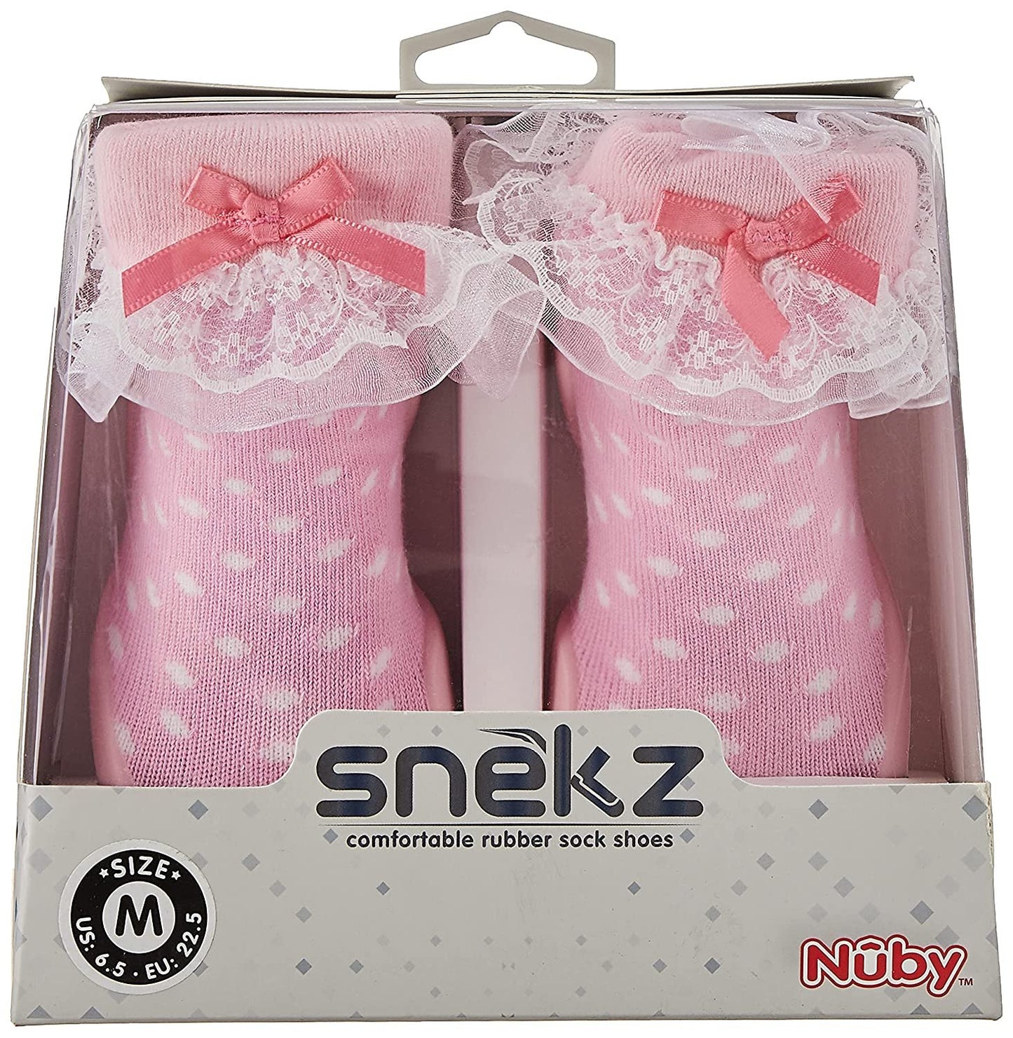 Nuby Snekz Comfortable Rubber Sole Sock Shoes for First Steps