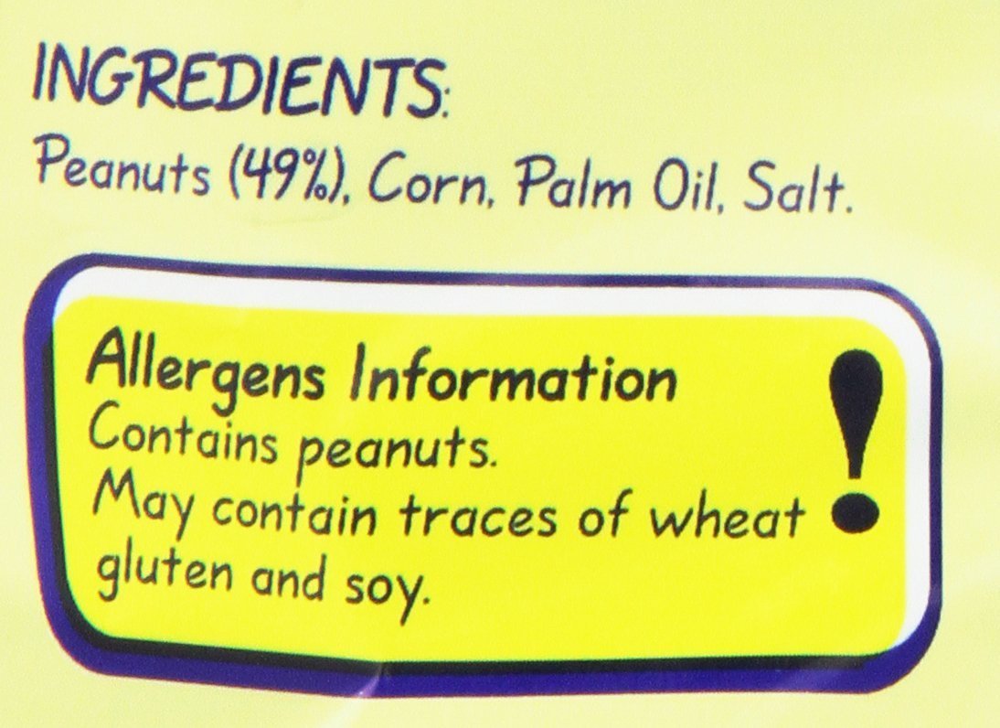 Osem Bamba Peanut Butter Snacks All Natural Peanut Butter PB Corn Puffs, 1.0oz Bag (Pack of 24)
