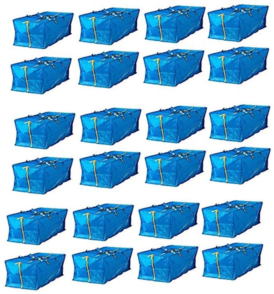 Ikea 901.491.48 Frakta Storage Bag, Blue, 4 Pack