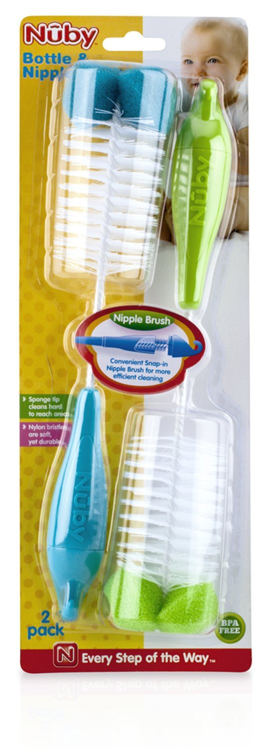 Nuby Bottle & Nipple Brush 2-Pack