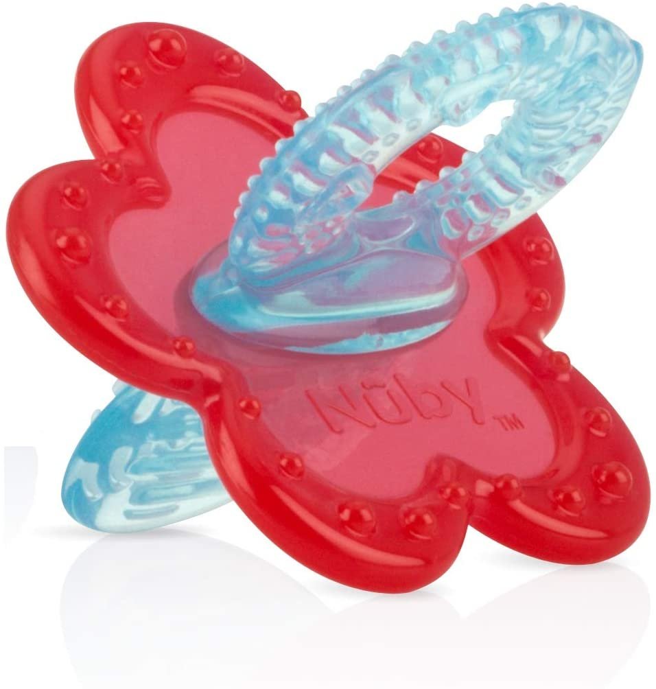 Nuby Chewbies Silicone Teether, Colors May Vary