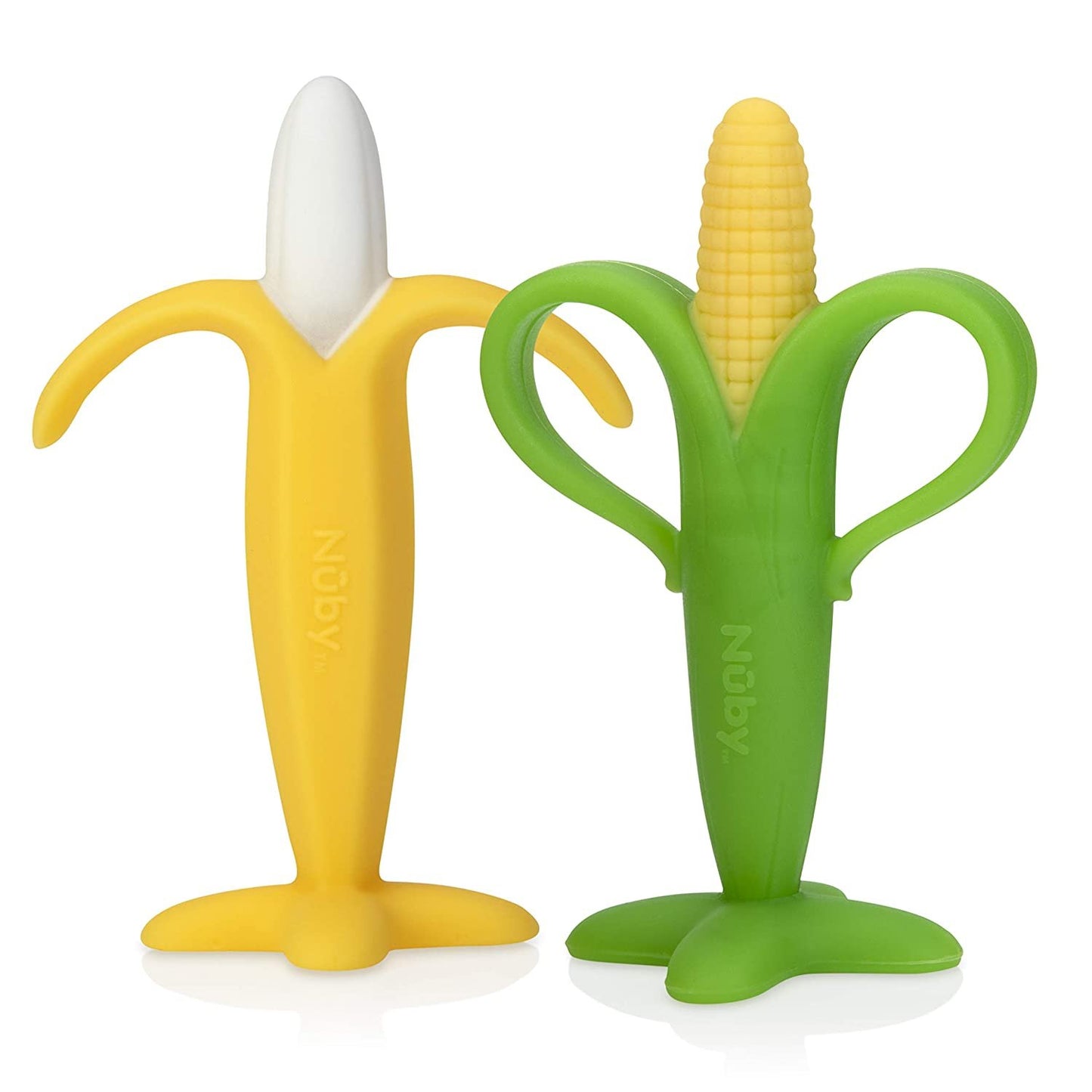 Nuby Soothing Banana & Corn Teether, , 3+ Months