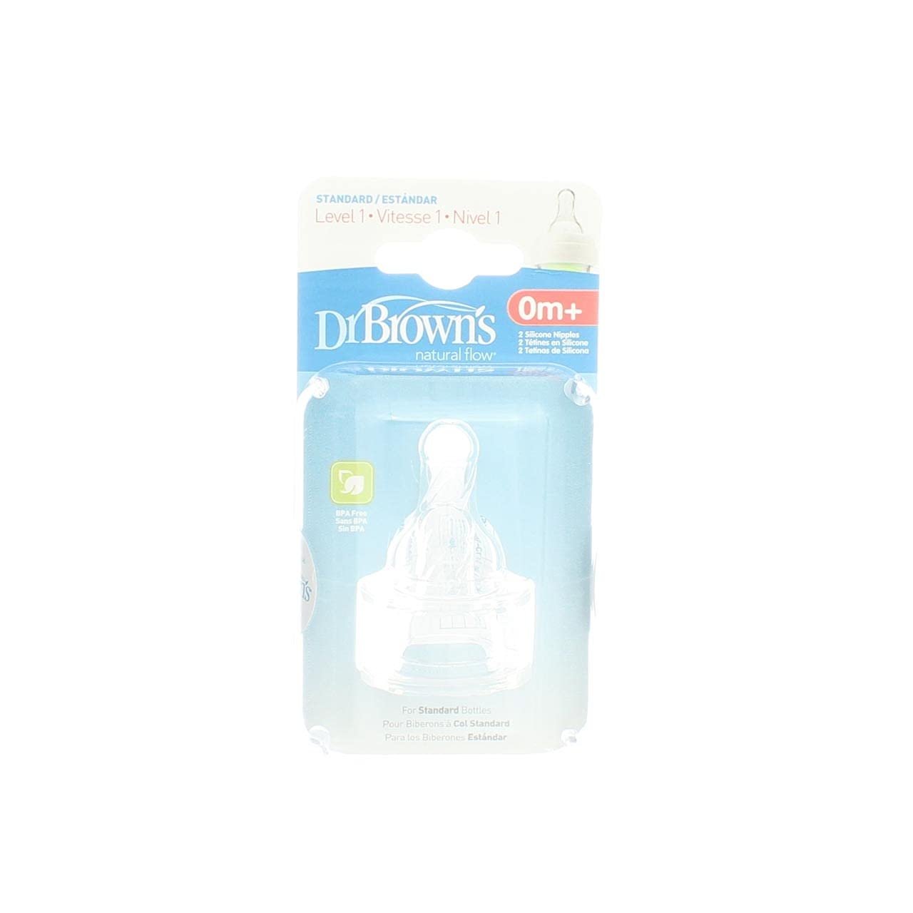Dr. Brown's Natural Flow Level 1 Standard Nipple - 8