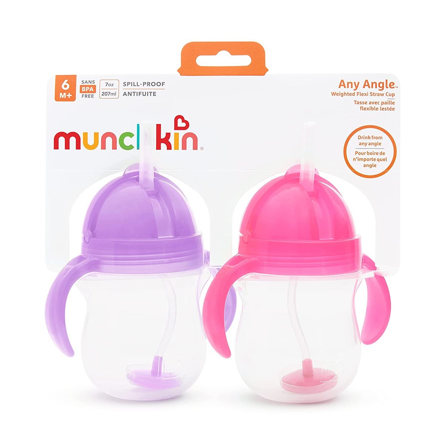 Munchkin Click Lock 7-Ounce Weighted Straw Flexi Cup Green