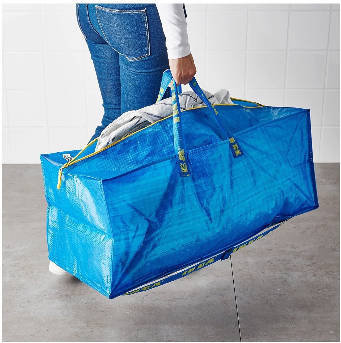 Ikea 901.491.48 Frakta Storage Bag, Blue, 4 Pack