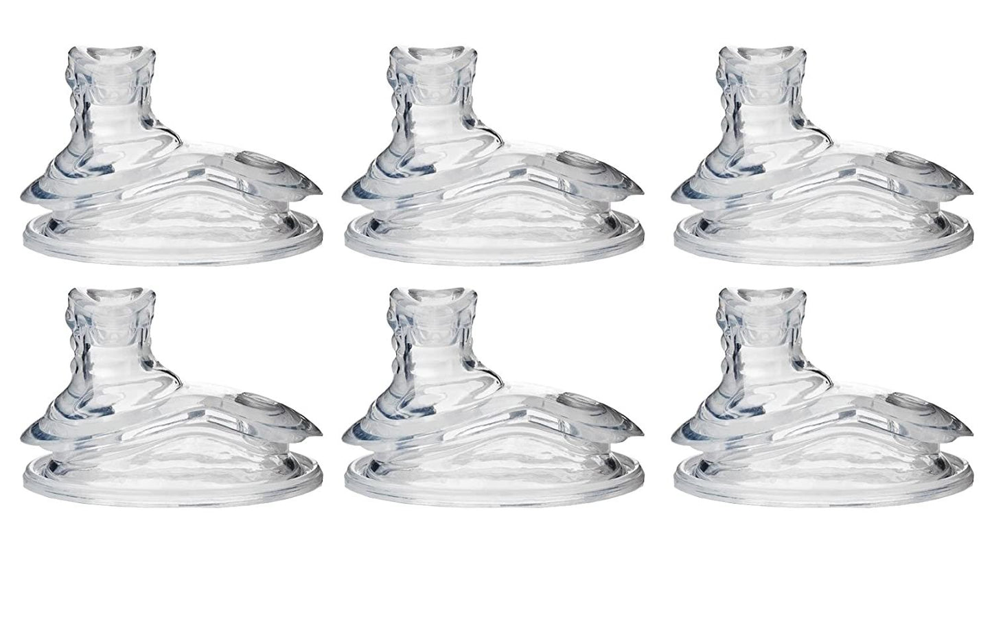 Nuby 3 Packs 6 Count Super Spout No Spill Replacement Spouts, Clear