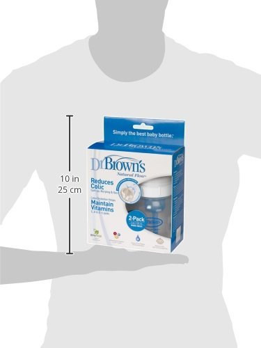 Dr. Brown's Natural Flow Wide-Neck Bottles, 4oz - 2pk