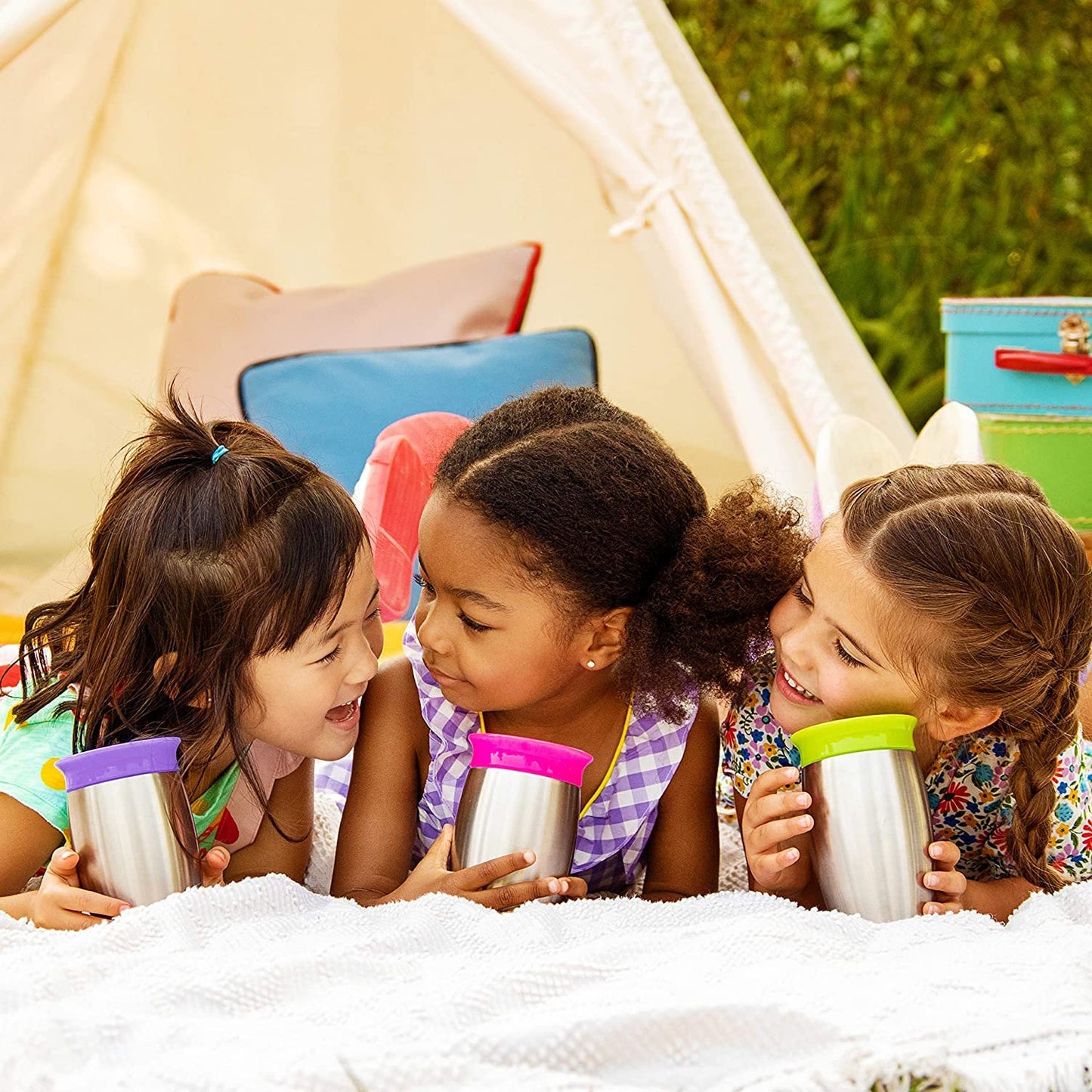 Munchkin Stainless Steel Miracle 360 10oz Sippy Cup, Pink