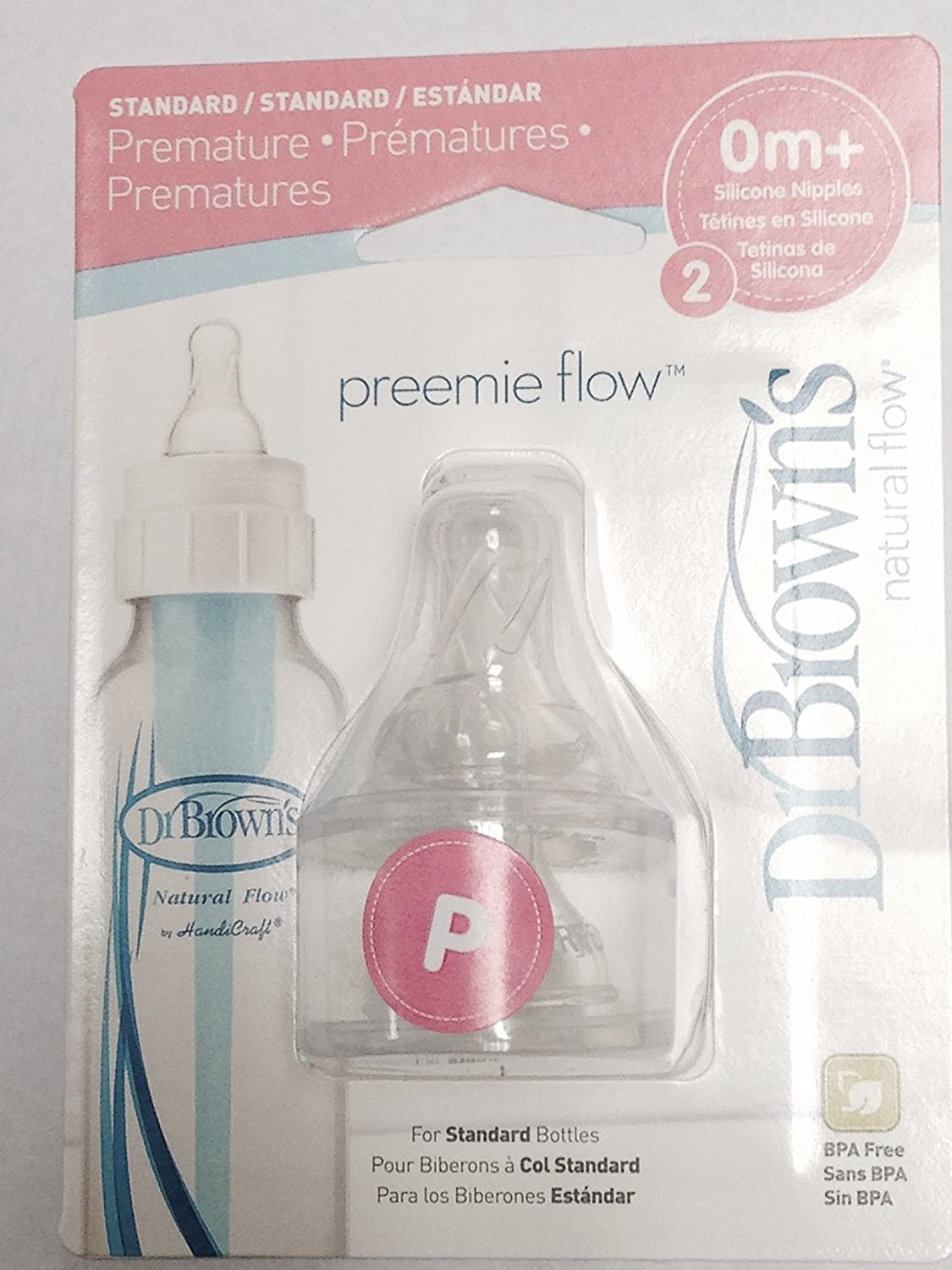 Dr. Brown`s Natural Flow Preemie Standard Nipple - 6 Nipples