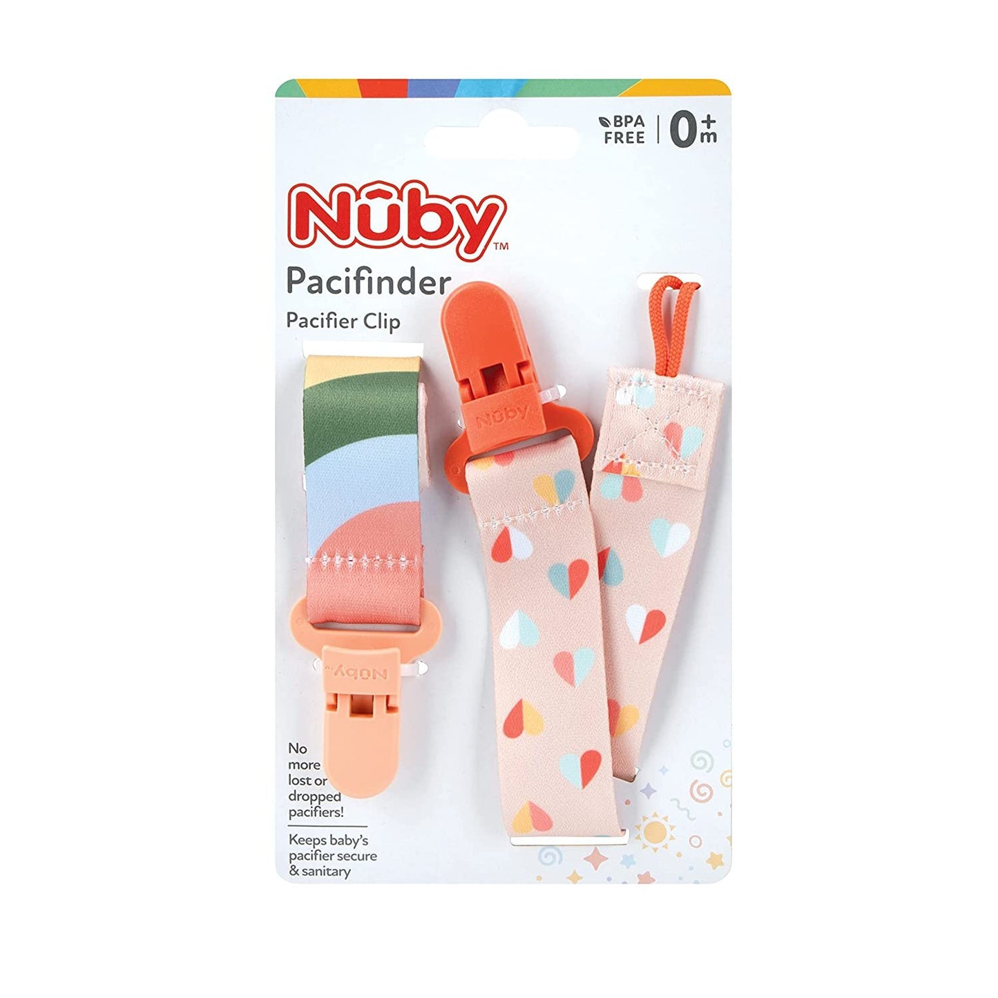 Nuby Infant's 2-Pack Pacifinder Pacifier Clips
