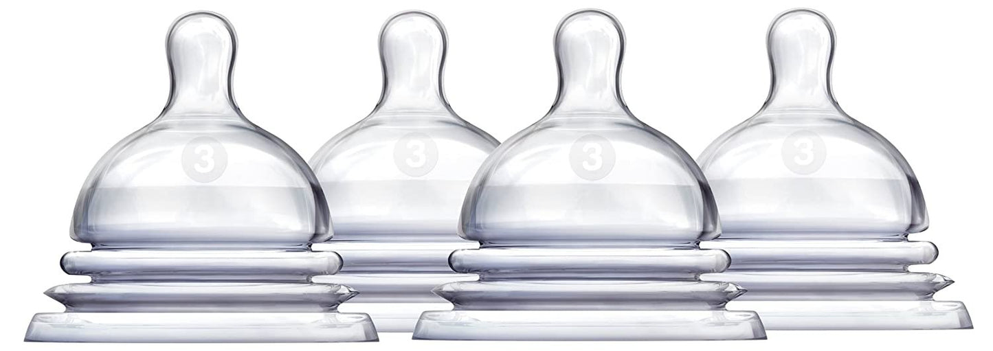 Munchkin Latch Nipple, 6 Plus Months, 4 Count