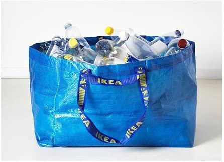 IKEA FRAKTA Carrier Bag, Blue, Large Size Shopping Bag 2 Pcs Set