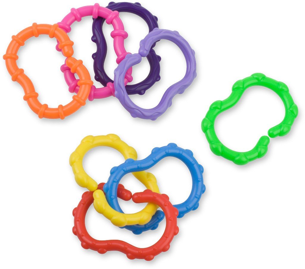 Nuby Play Link Teethers 8-Pack - CASE OF 8