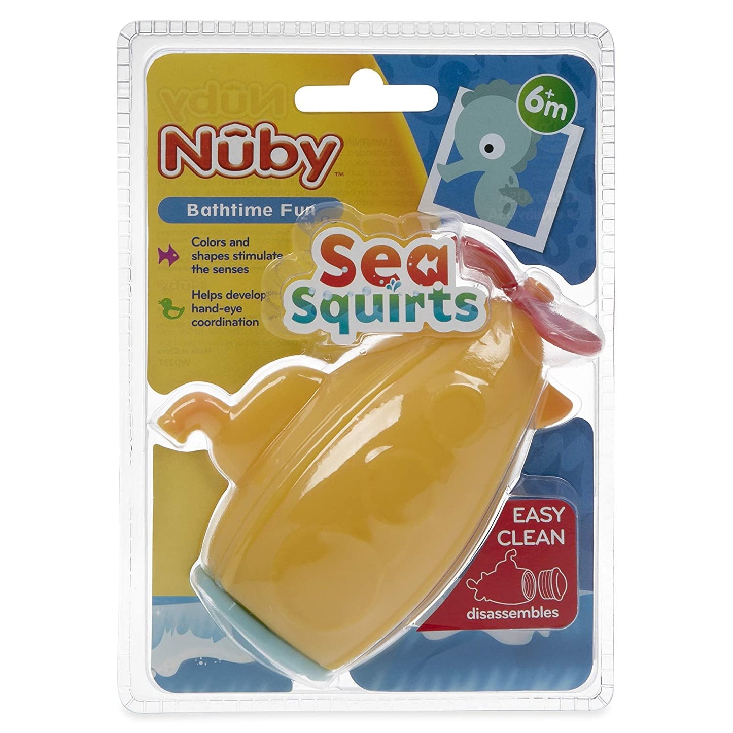 Nuby Submarine Sea Squirts Bath Toy - yellow, one size