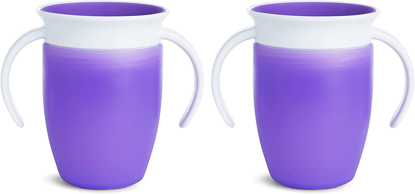 Munchkin Miracle 360 Trainer Cup, Pink, 7 Ounce, 2 Count
