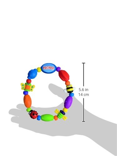 Nuby Bug-A-Loop Teether, Colors May Vary