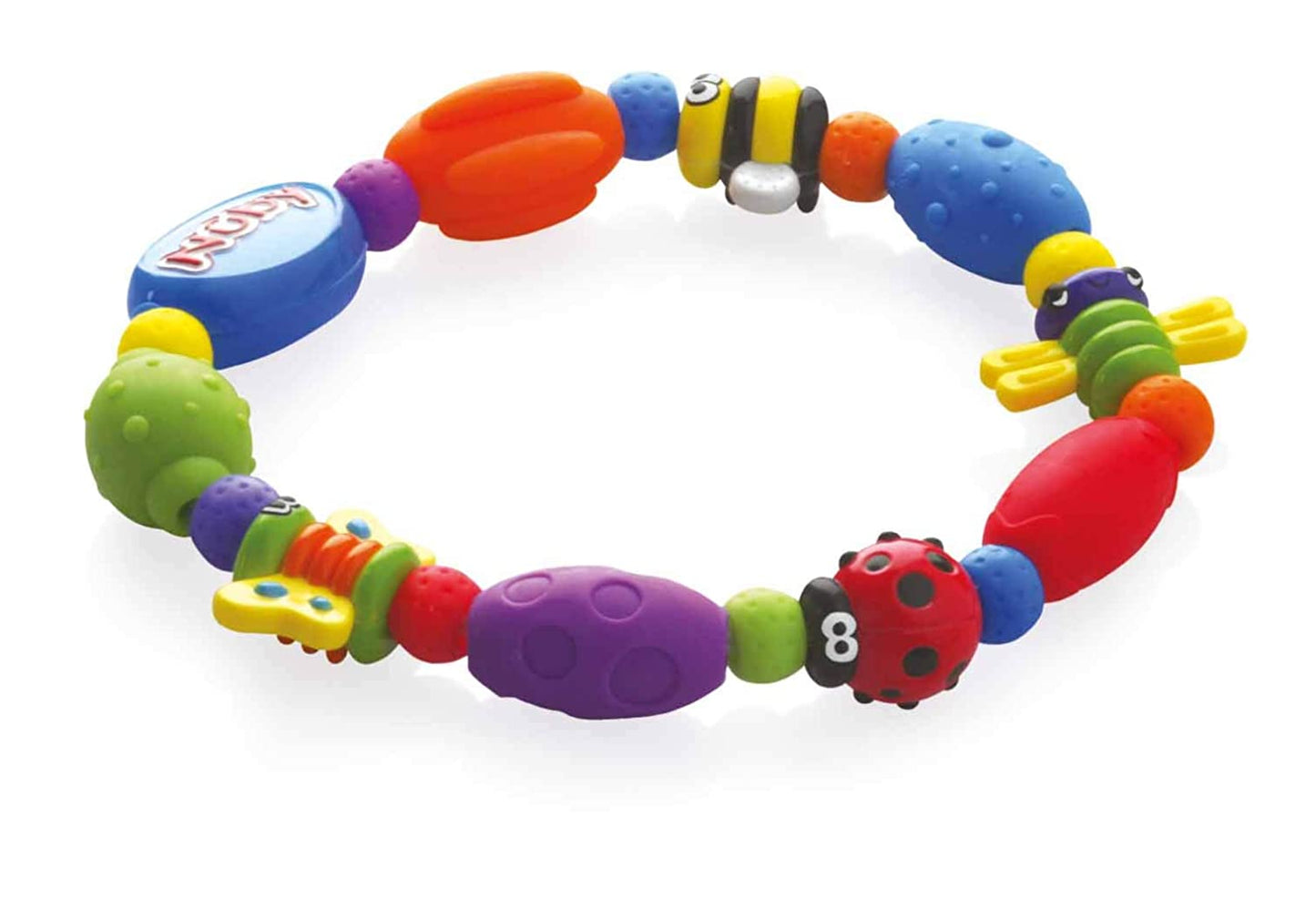 Nuby Bug-A-Loop Teether, Colors May Vary