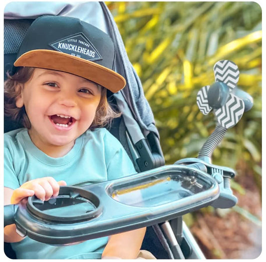 Nuby Cool Baby Stroller Clip-On Fan in Grey