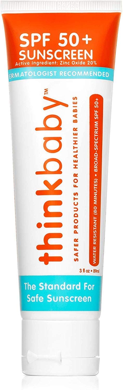 Thinkbaby - SPF 50+ Braod Spectrum Organic Sunscreen - 3 oz - 2 pack