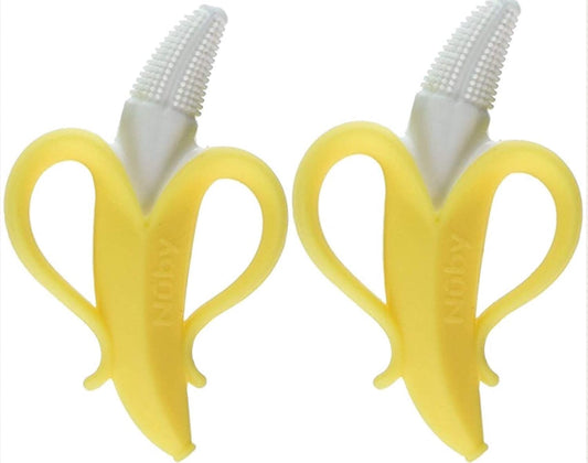 Nuby Nananubs Banana Massaging Toothbrush (Pack of 2)