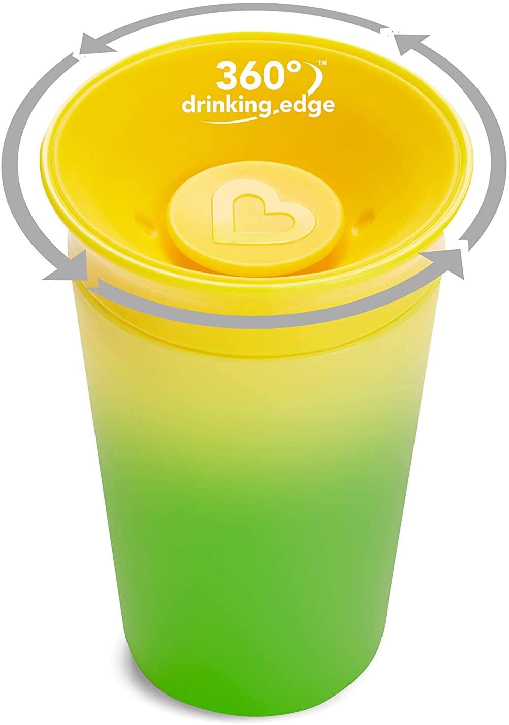 Munchkin Miracle 360 Color Changing Sippy Cup, 9 Oz (3 Pack, Blue/Yellow/Pink)