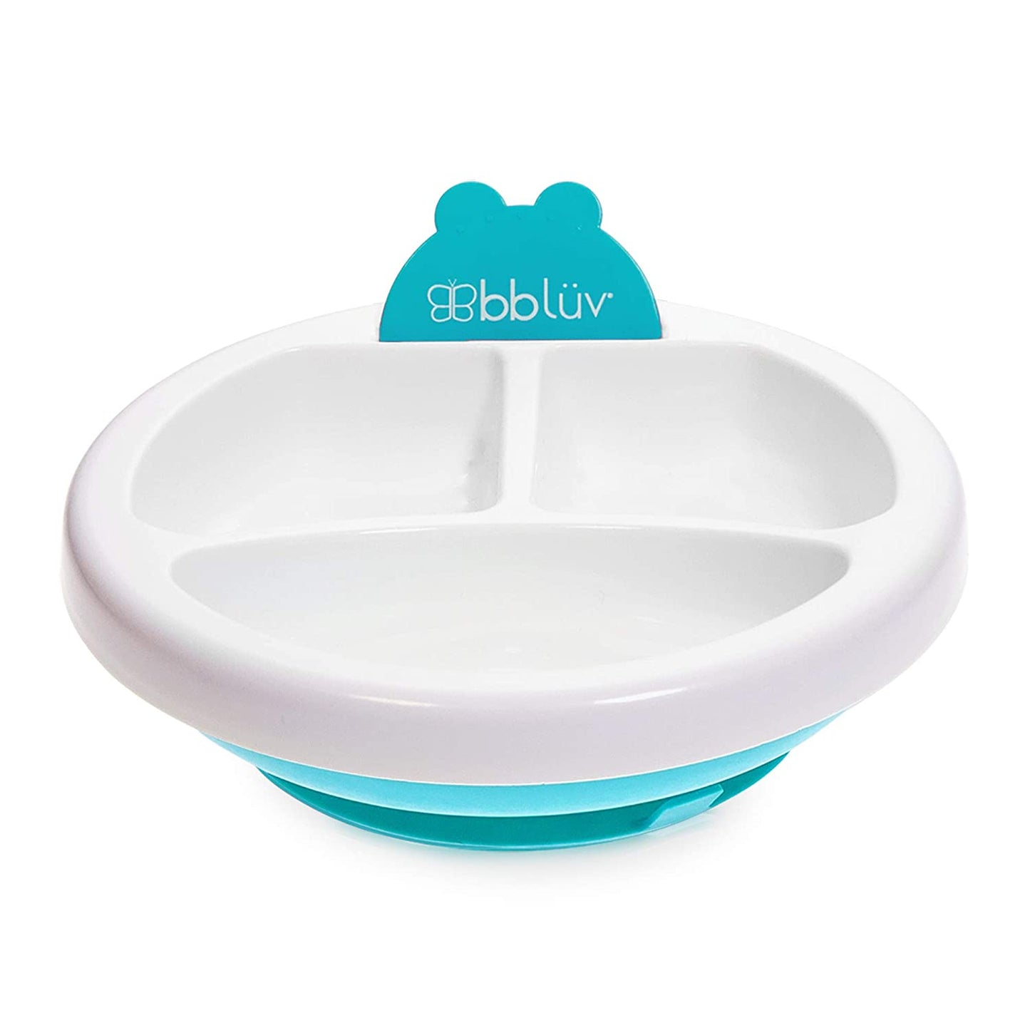 bblüv - Platö - Warming Feeding Plate - 3 Compartments with Suction Base for Baby to Toddler (Color) - BPA and Phthalate Free