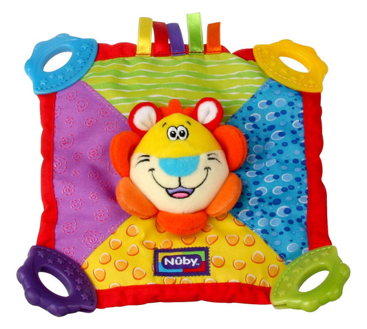 Nuby Teething Blankie. Squeak & Crinkle Teether & Blanket