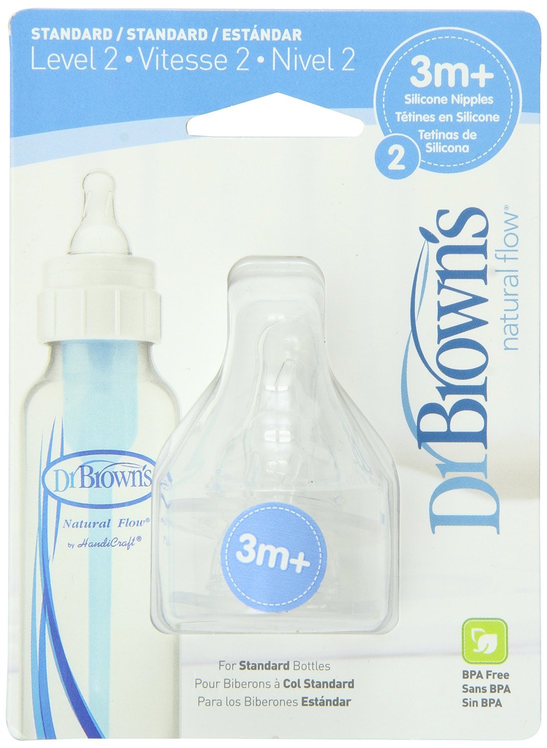 Dr. Browns Unisex Baby Natural Flow Level Two Standard Nipple