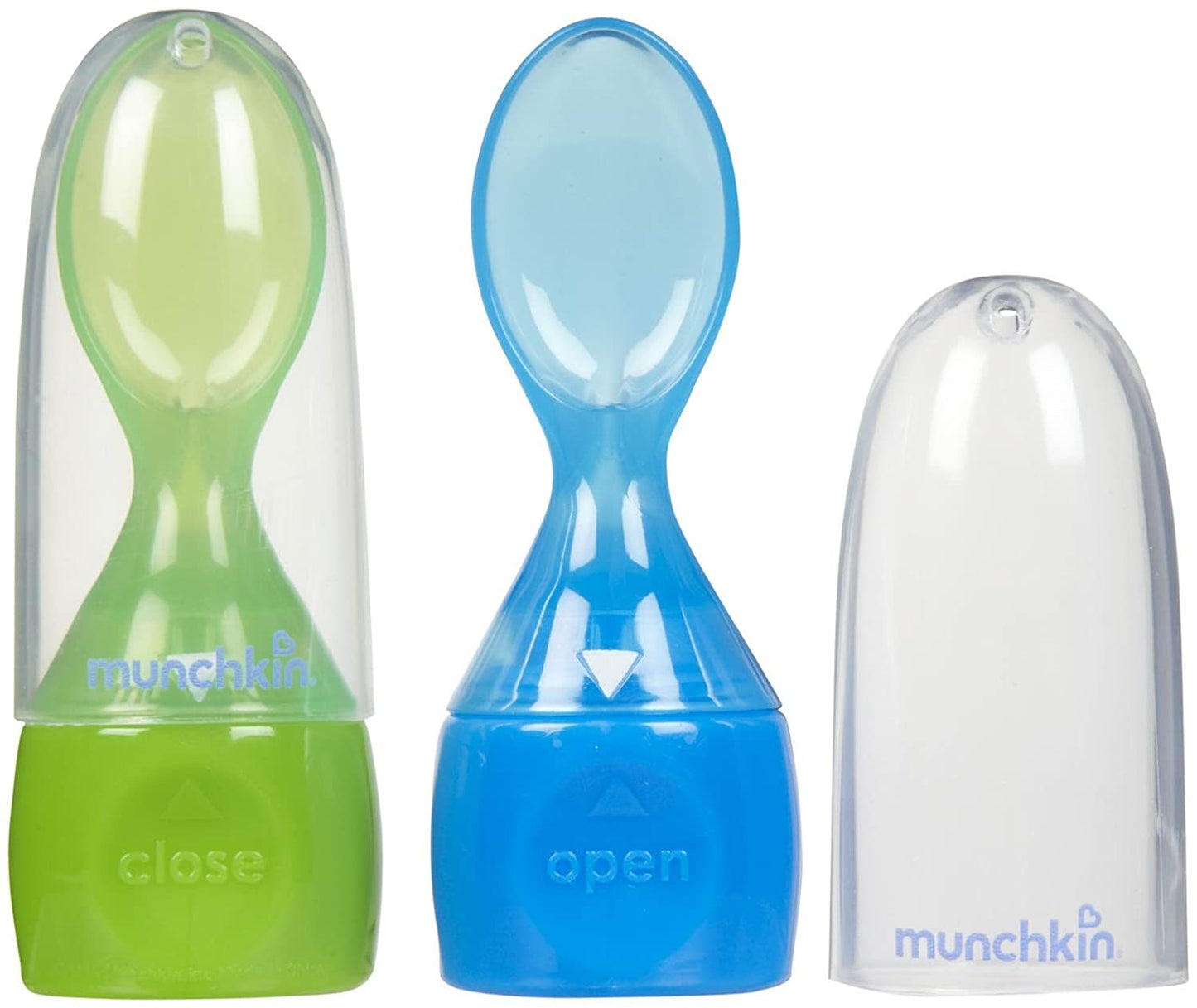 Munchkin Click Lock Food Pouch Spoon Tips, Multicolor - May Vary, 2 Count