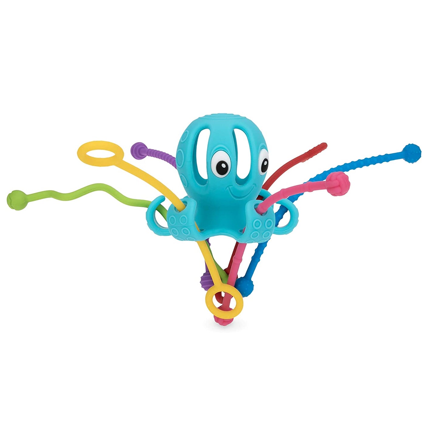 Nuby Octopus 100% Silicone Pull String Interactive Toy: 18M+, Multi