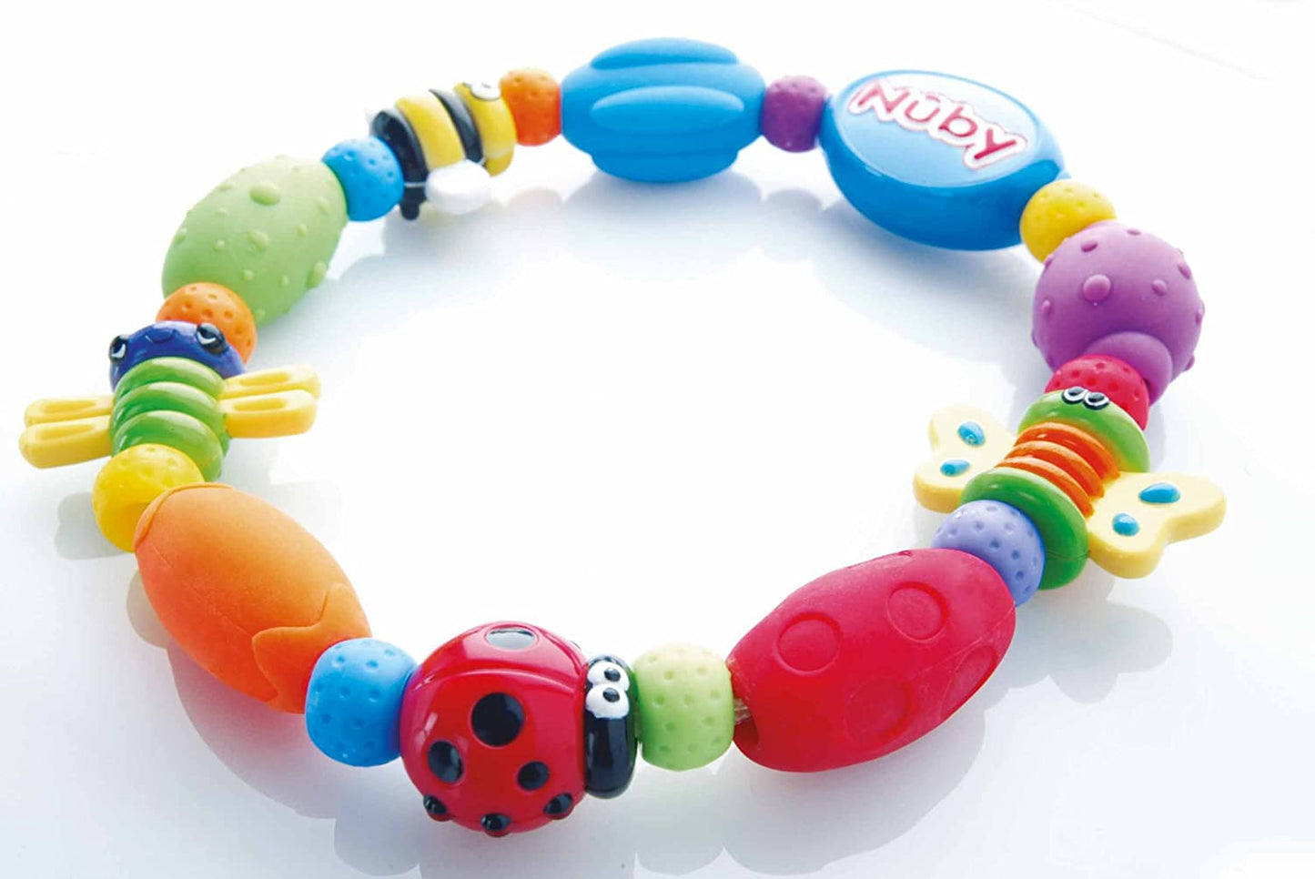 Nuby Bug-A-Loop Teether, Colors May Vary