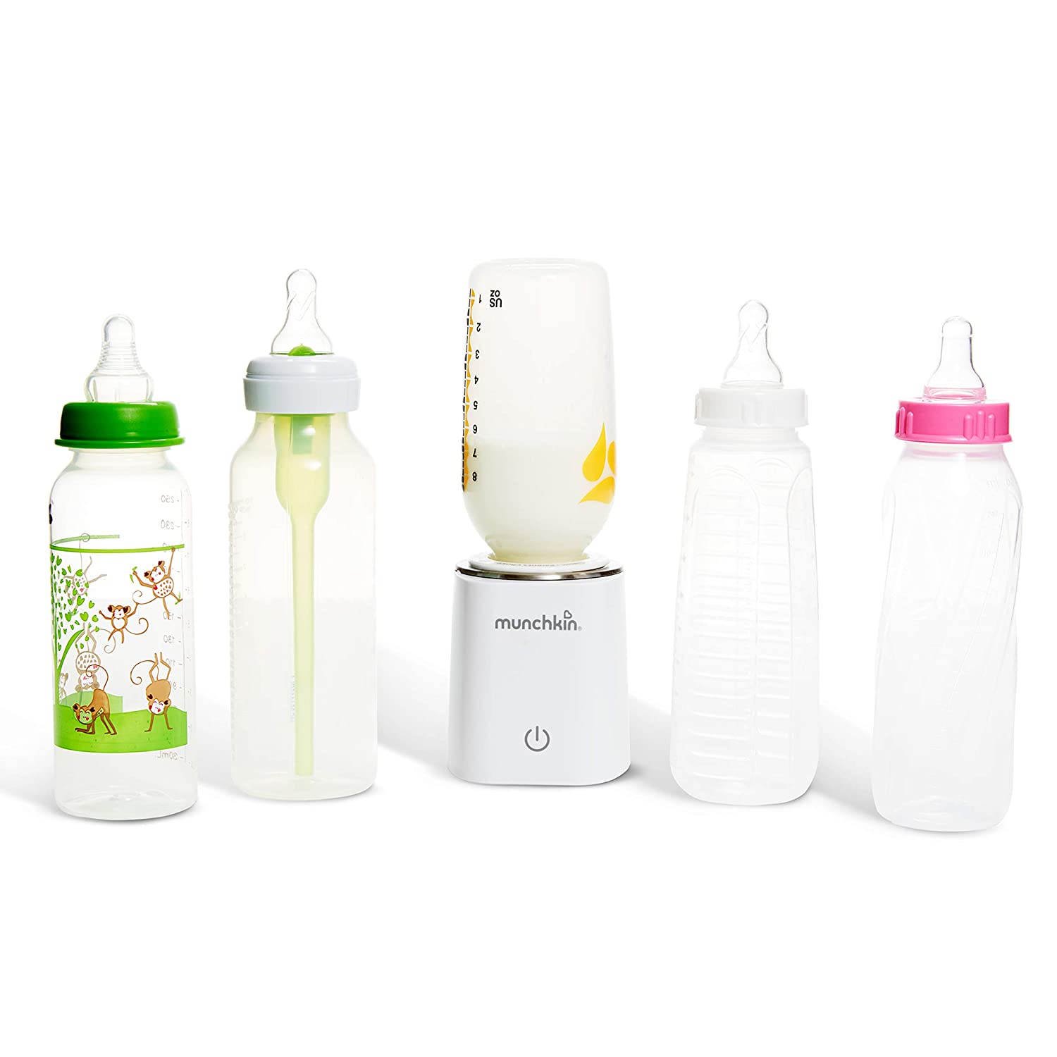 Munchkin 98° Digital Bottle Warmer and Adapter for Playtex