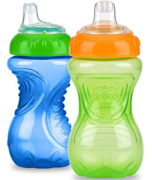 Nuby No Spill Easy Grip Trainer Cup 10 oz