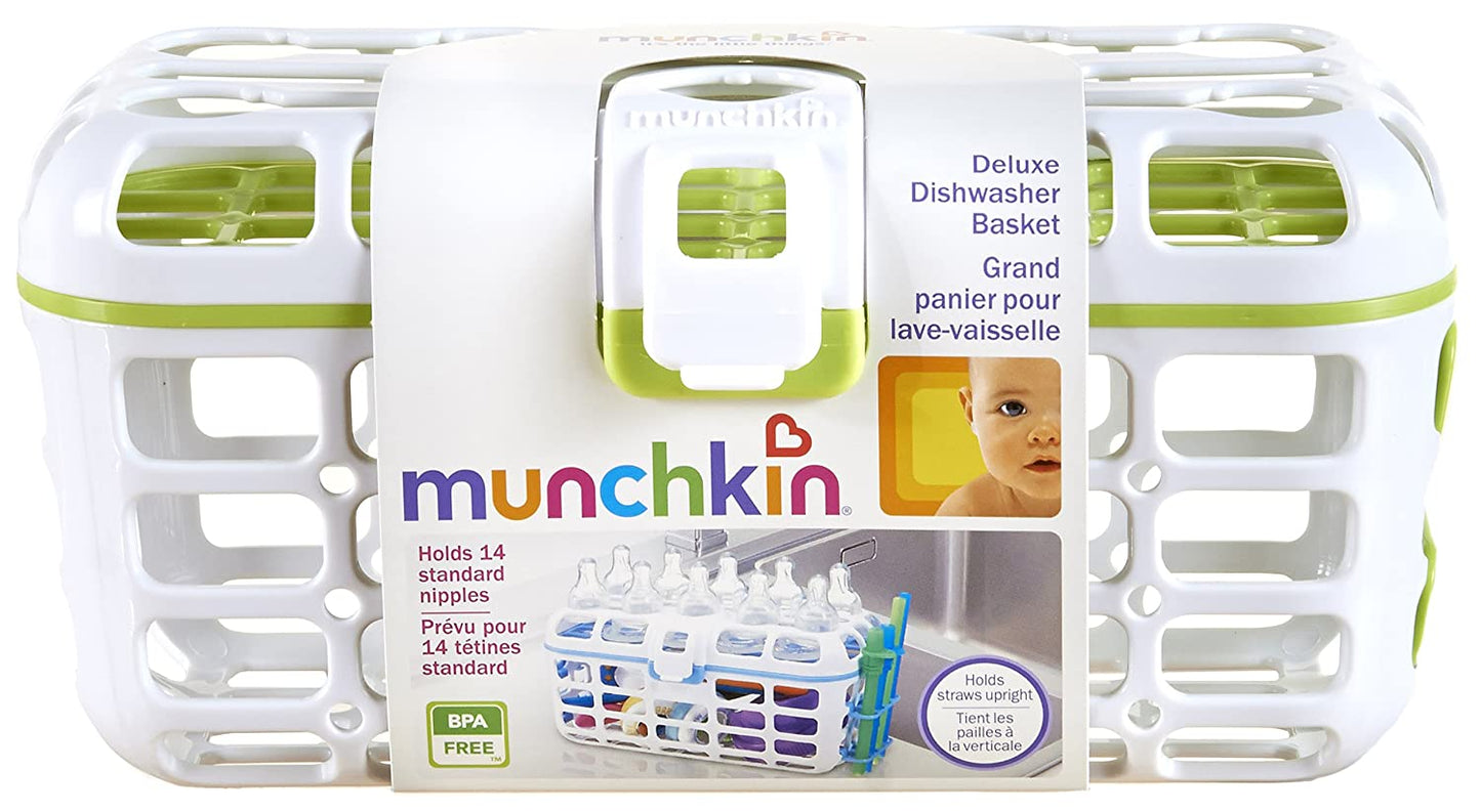 Munchkin High Capacity Dishwasher Basket, Green