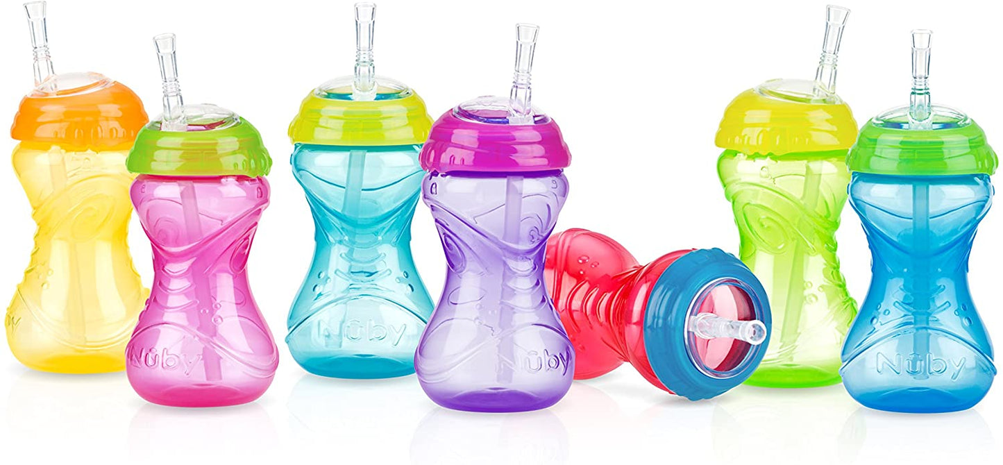 Nuby No-Spill Clik-It Flex Straw Cup, 12 Months Plus