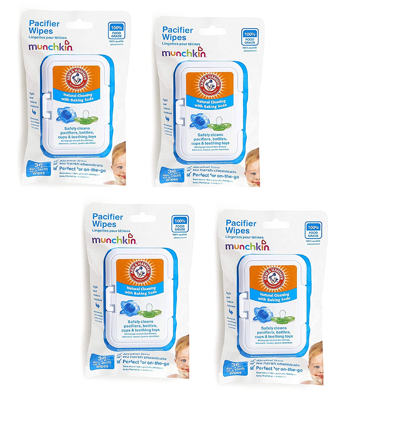 Munchkin Arm and Hammer Pacifier Wipes