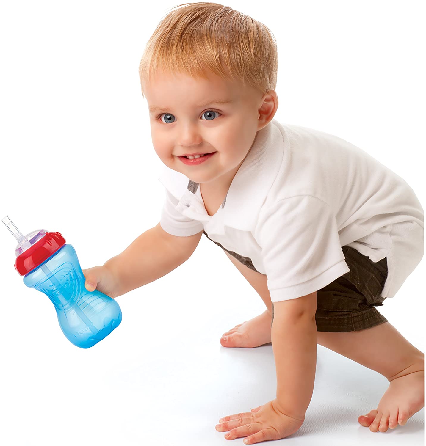 Nuby No-Spill Clik-It Flex Straw Cup, 12 Months Plus