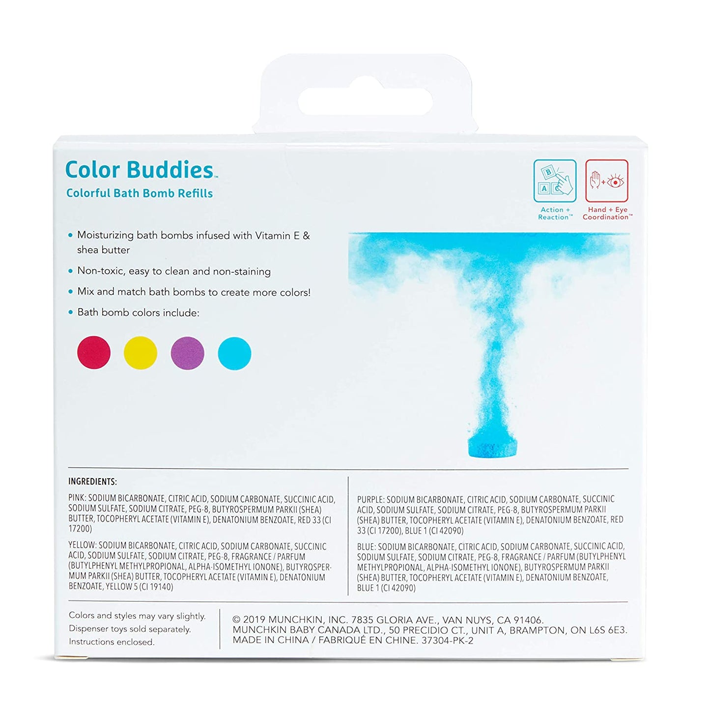 Munchkin Color Buddies Moisturizing Bath Water Color Tablets