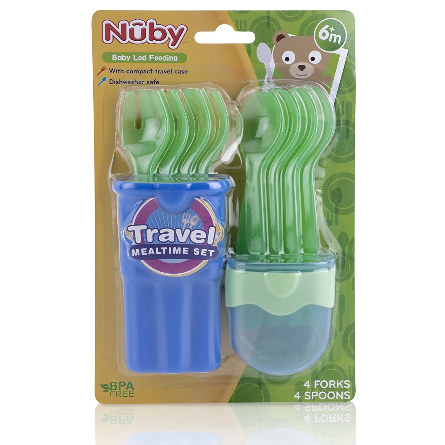 Nuby Baby Mealtime Travel Set with Case