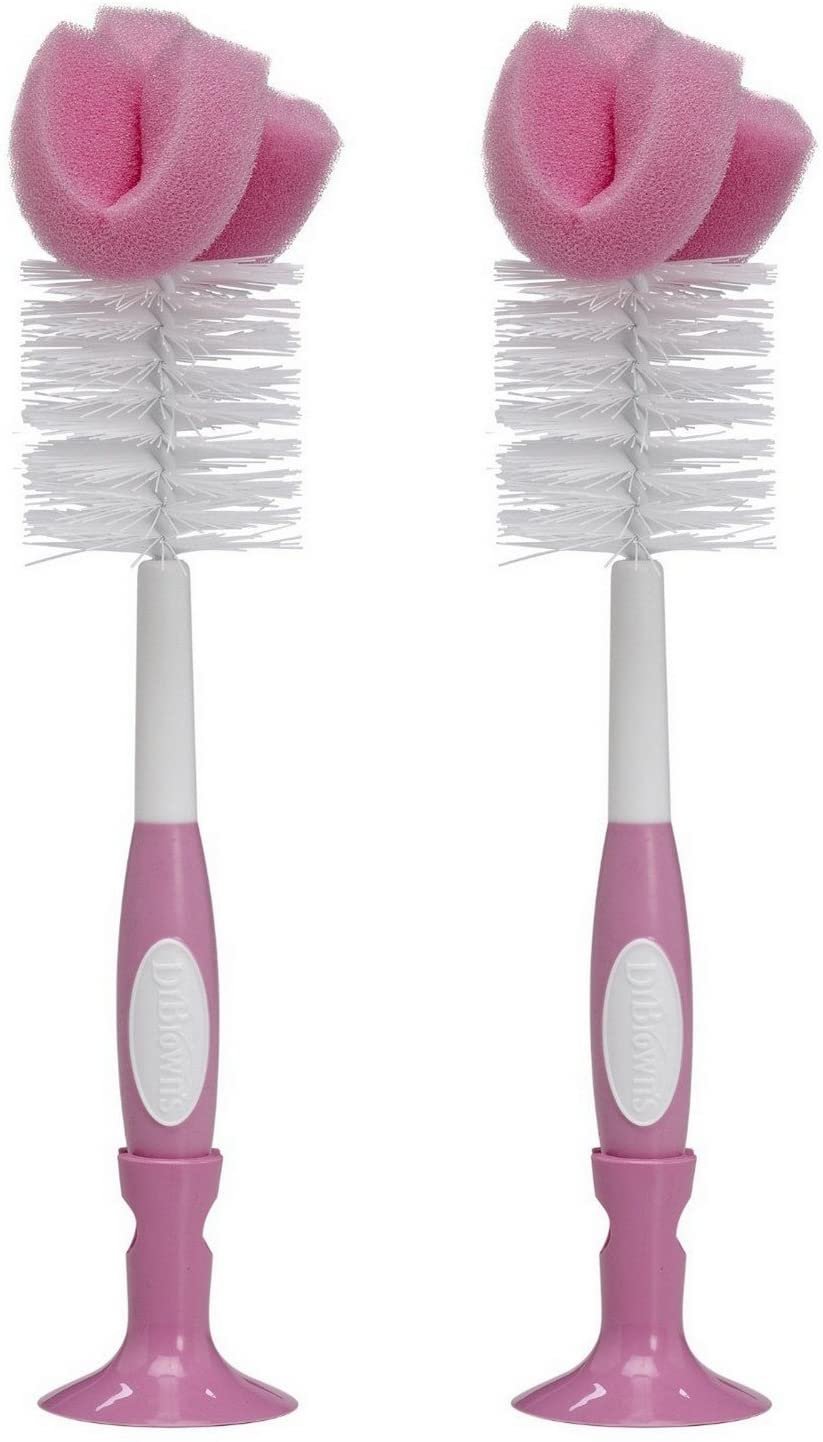 Dr. Brown's Baby Bottle Brush in Pink, 2 Pack