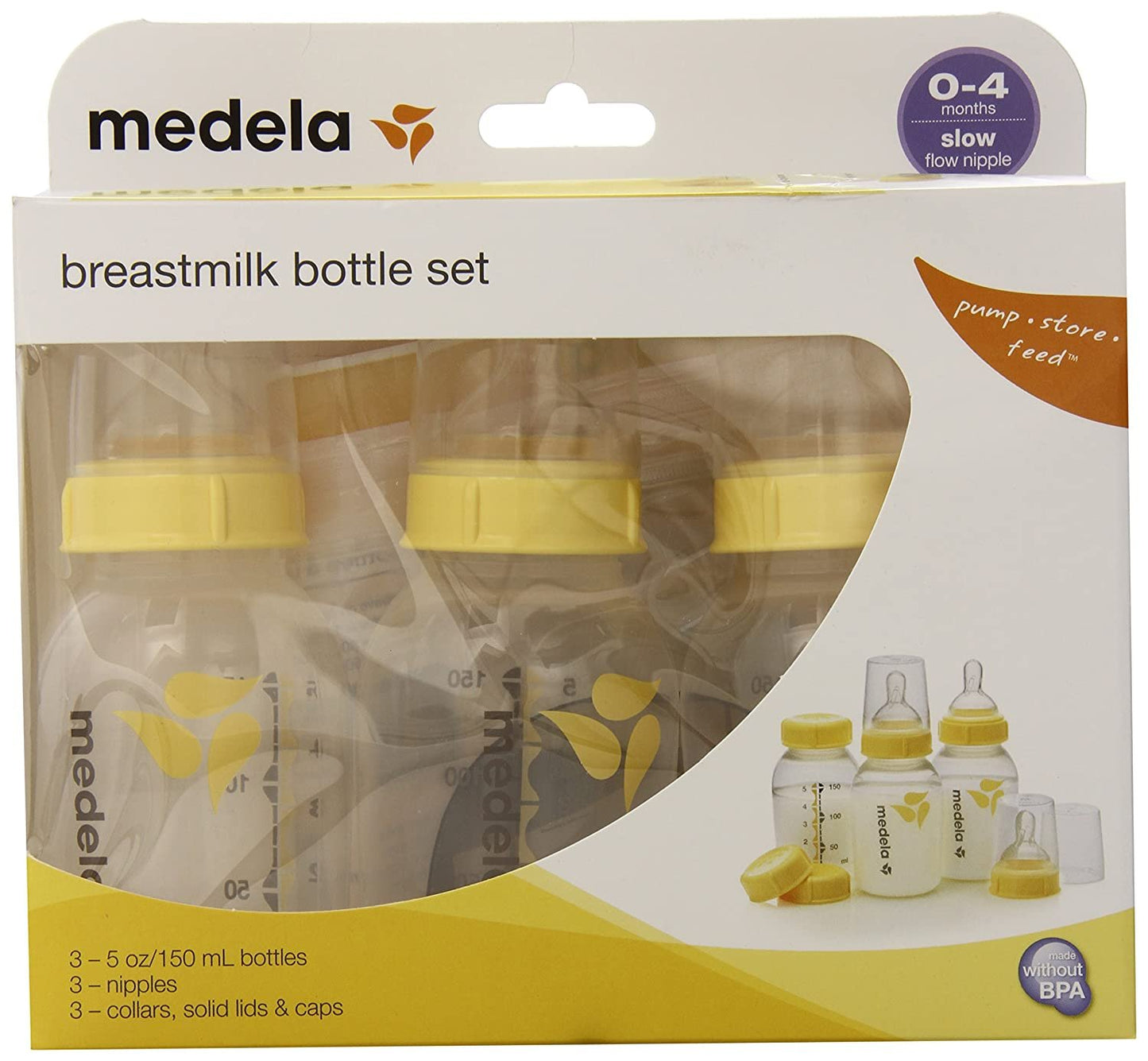 Medela Breastmilk Bottle Set 5oz (3 bottles per package)