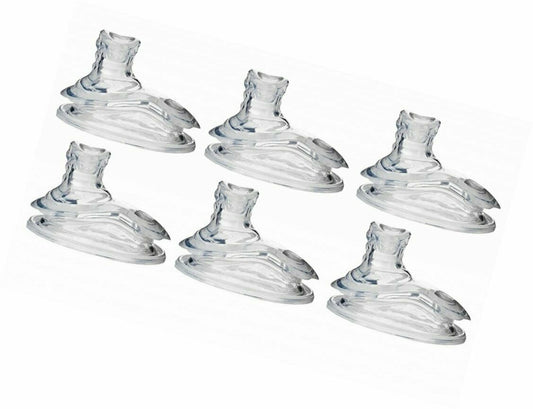 Nuby (3 Packs) 6 Count Super Spout No Spill Replacement Spouts, Clear