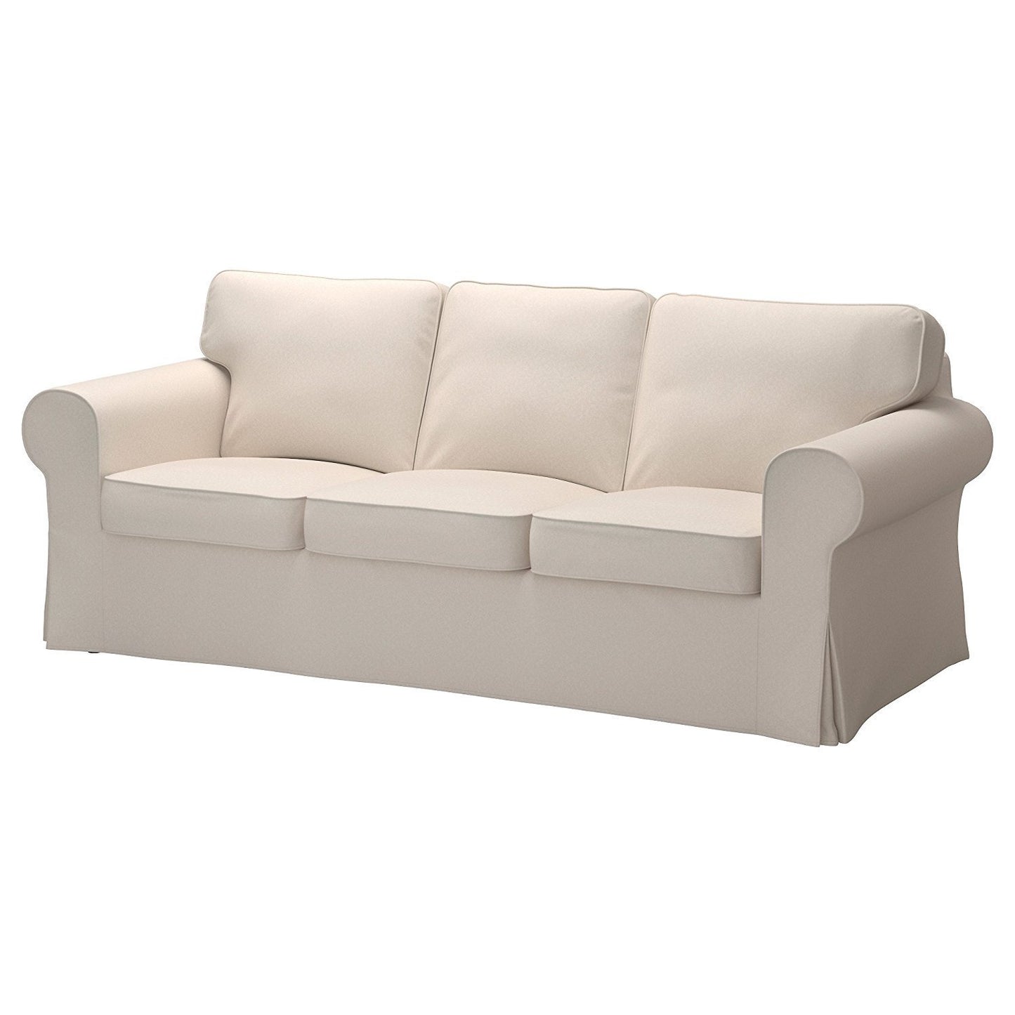 Replacement Cover for IKEA Ektorp 3-seat Sofa without Chaise , Lofallet Beige does NOT fit Ektorp 3.5-seat Sofa