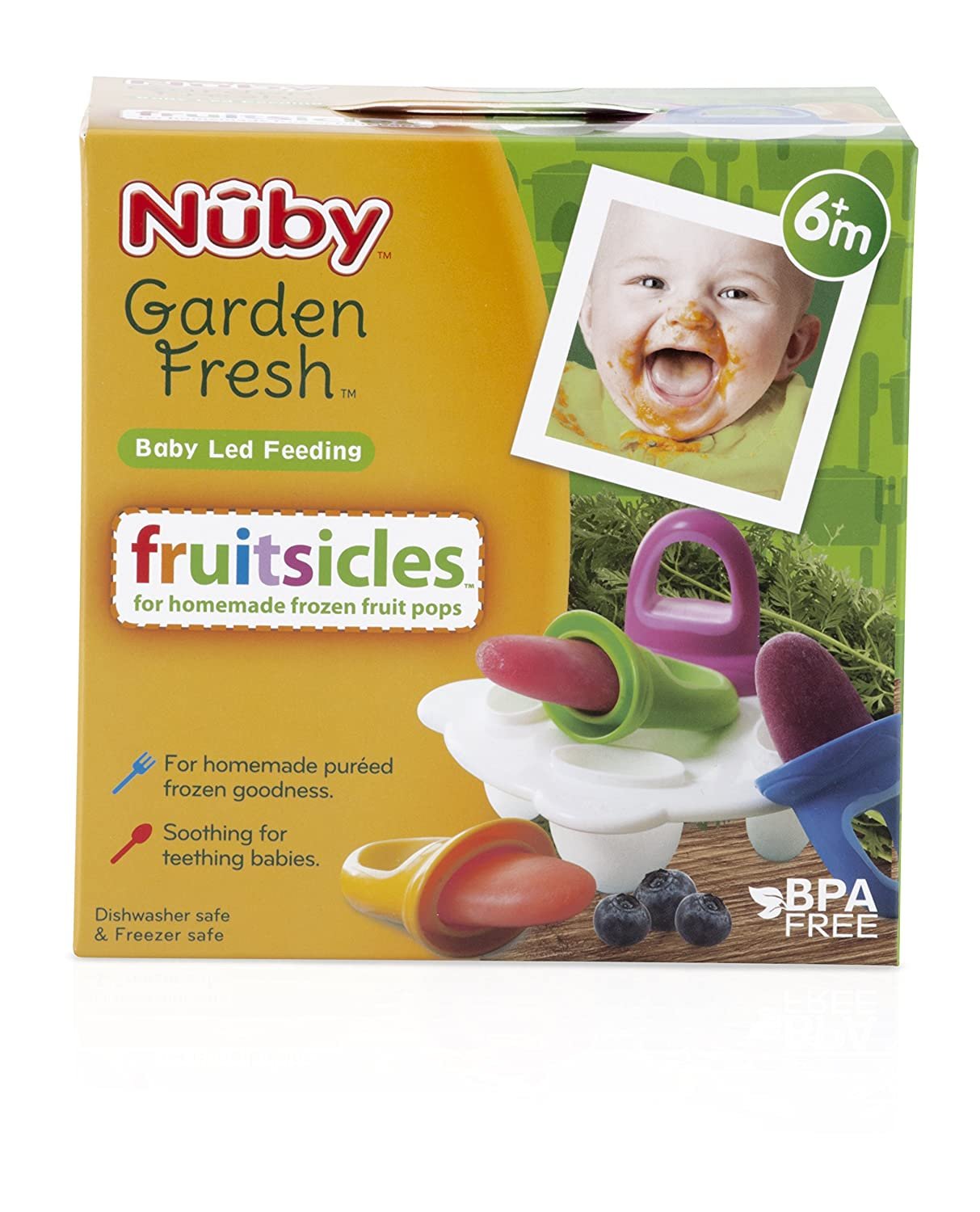 Nuby Garden Fresh Fruitsicle Frozen Pop Tray